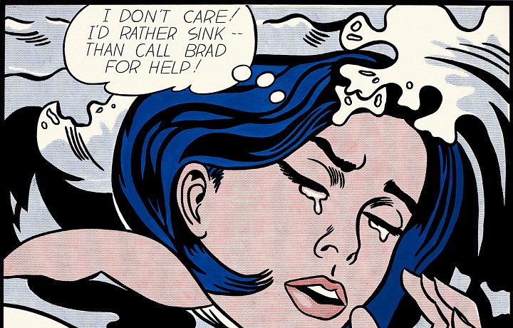 Roy Lichtenstein - Drowing girl