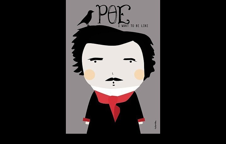 Obal na černý čaj á la Edgar Allan Poe