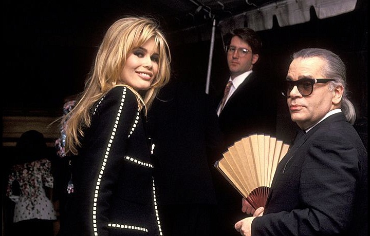 Karl Lagerfeld a Claudia Schiffer