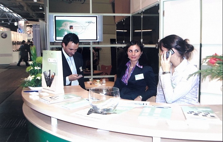 Veletrh Telecomu v Hanoveru.