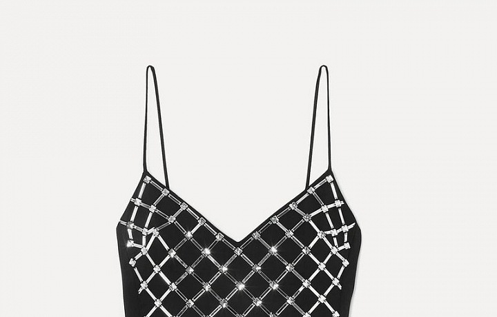 Černé mini šaty David Koma