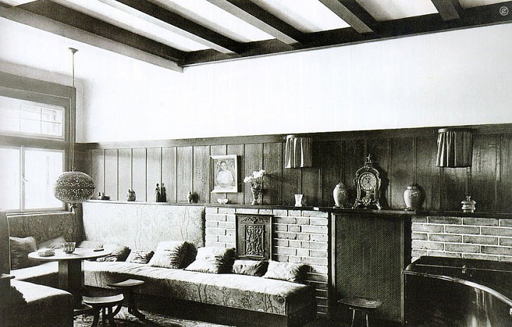 Interiér vily Steiner, 1910, Vídeň 