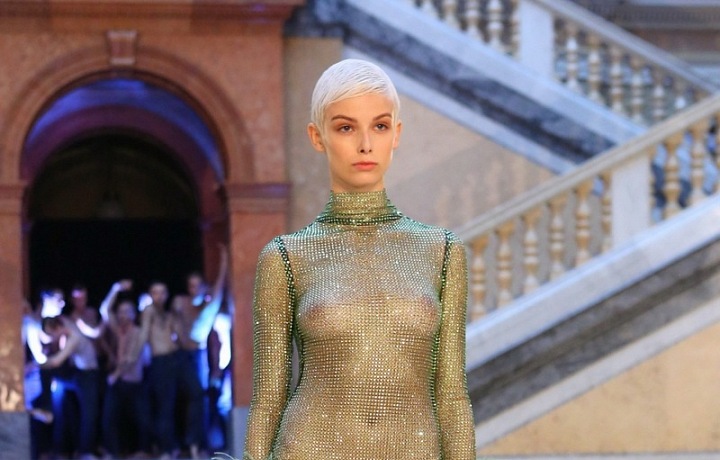 Šaty s kamínky Preciosa