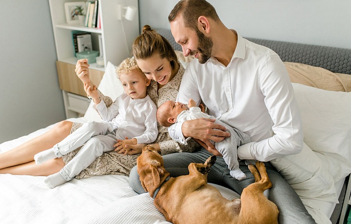 Gabriela s celou svou rodinou. 
