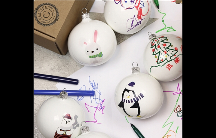 Glassor, ozdoby na které můžete psát, malovat