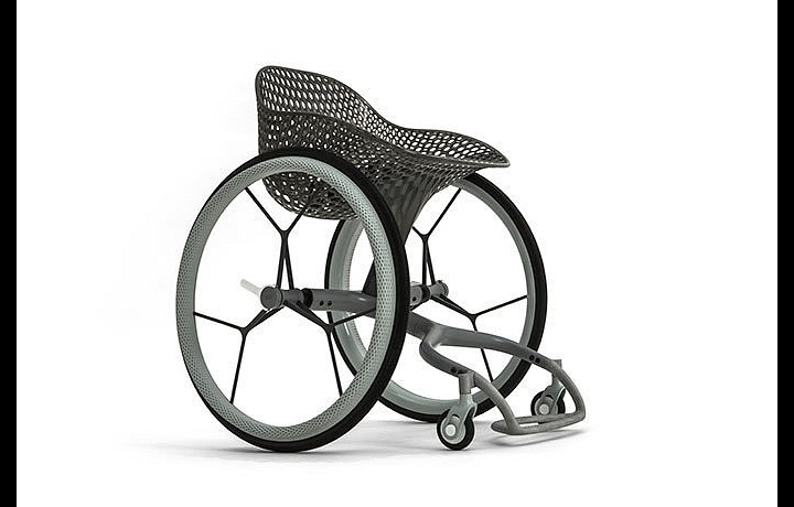 GO křeslo pro vozíčkáře vyrobené 3D tiskem