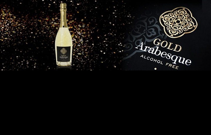 Víno se zlatými částicemi