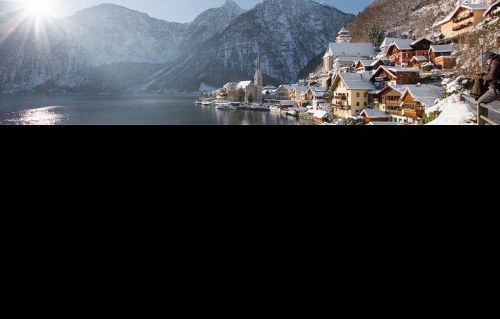 Zasněžený Hallstatt