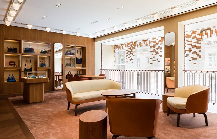 Interiér butiku Hermès