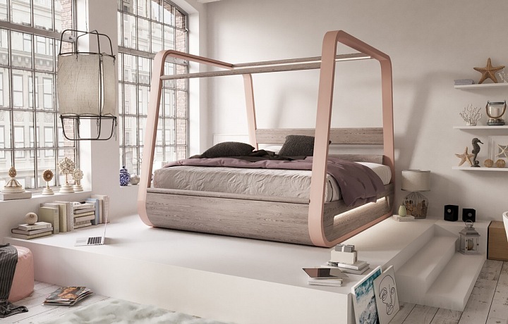 Chytrá postel světlá varianta