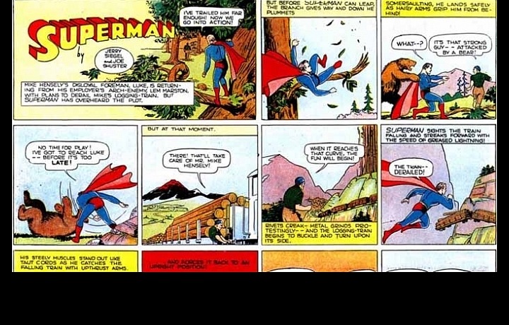 Jeden z prvních komiksů se Supermanem