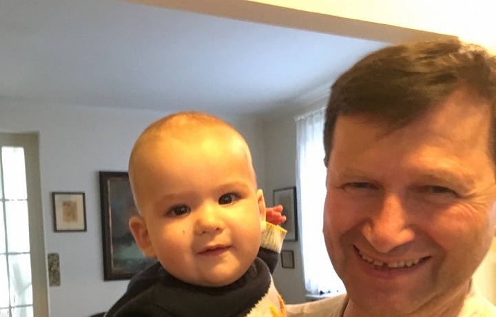 Honza s vnukem Vojtou