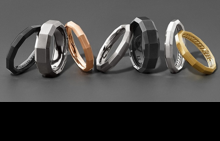 Pánská kolekce svatebních prstenů David Yurman