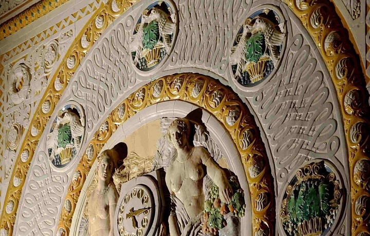 Café Imperial - secesní hodiny