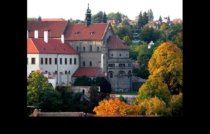 Pohled na Třebíč a Baziliku sv. Prokopa