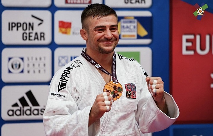 David Klammert s medailí 