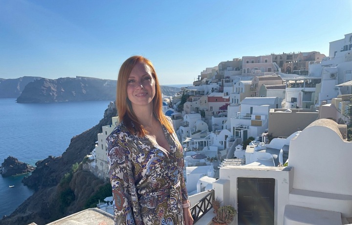Klára Prošková prožila svatební cestu  na Santorini.