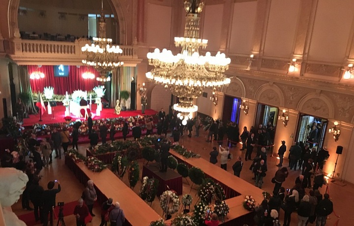 Pohřeb Karla Gotta na Žofíně