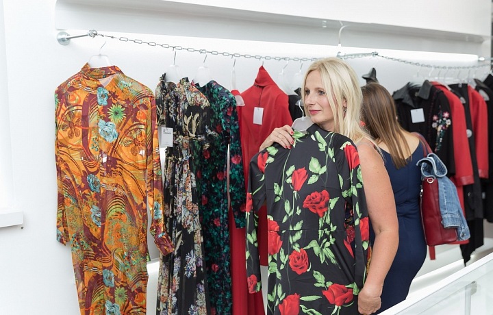 Luxusní butik v centru Prahy.