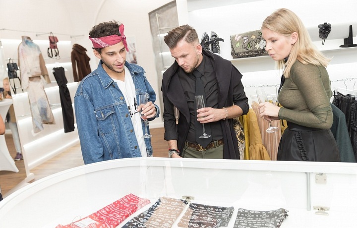 Luxusní butik v centru Prahy.