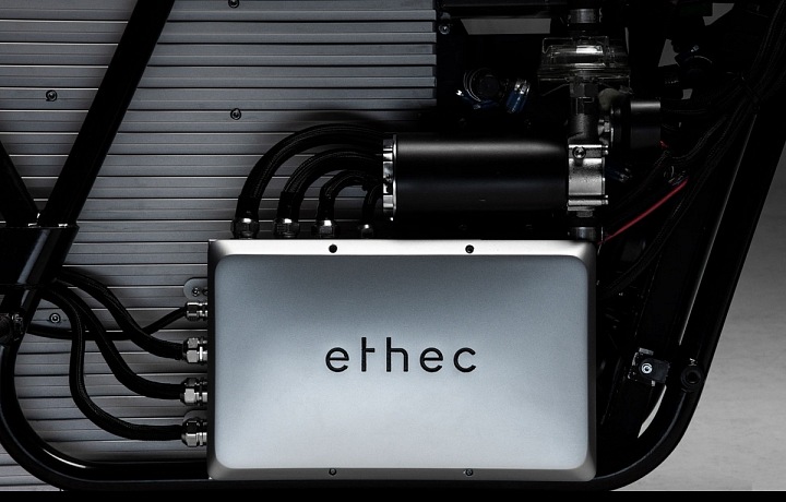 Ethec elektická motorka, detail