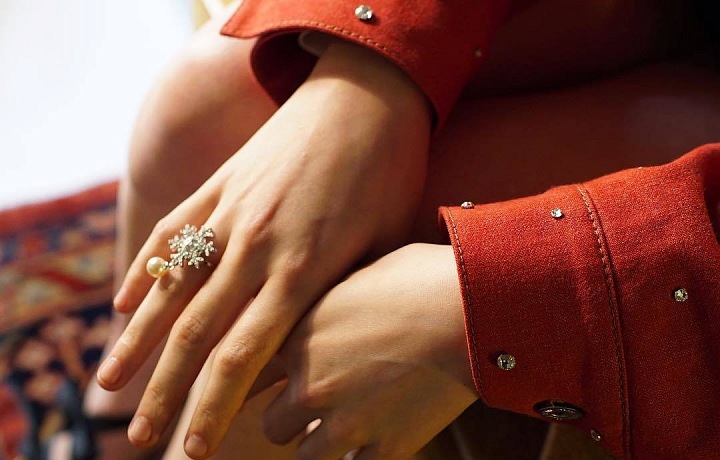 Luxusní prsten s krystaly Swarovski