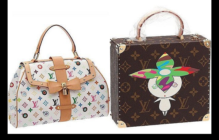 Luxusní kabelky LV s potiskem od Takashi Murakami