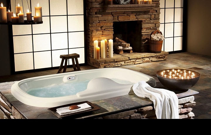 Ukázka Jacuzzi v interiéru 