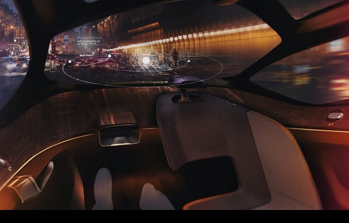 Interiér budoucího typu poukazuje na budoucnost špičkových technologií 