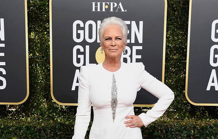 Jamie Lee Curtis, šaty Alexander McQueen