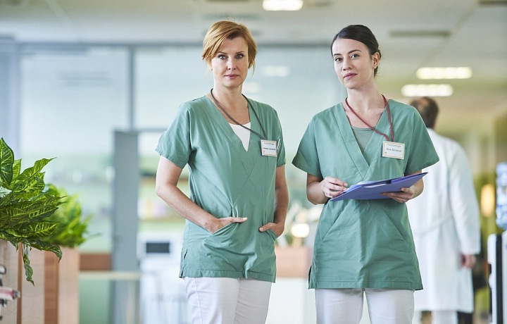 Herečka v Anatomii života.