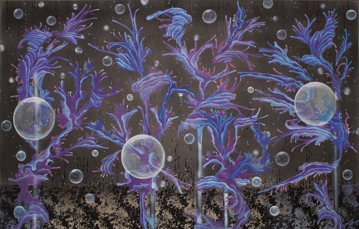 Irena Křivánková - Stmívání, akryl