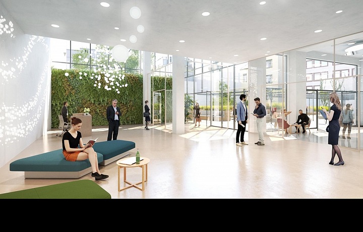 Vizualizace interiéru OD Bílá labuť. 