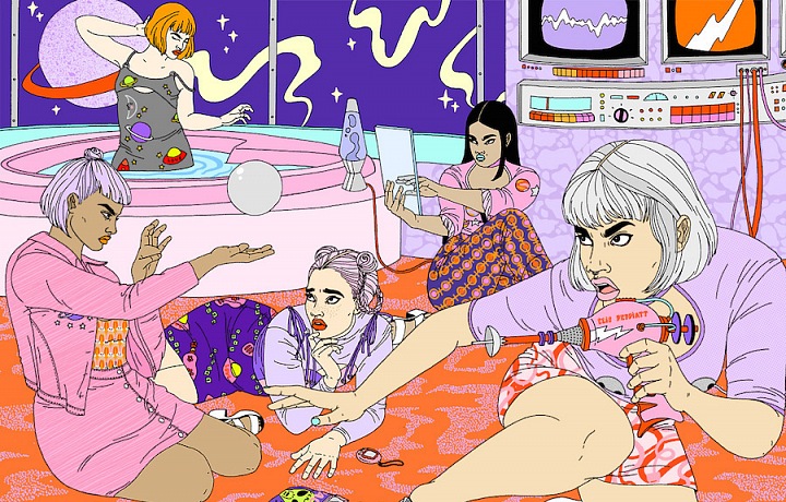 Laura Callagan. LFW pozvánky pro návrháře Clio Peppiatt