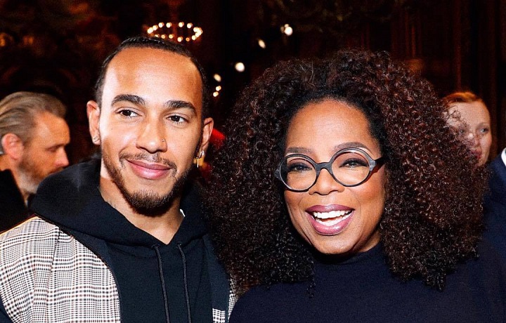 Lewis Hamilton and Oprah Winfrey, Stella McCartney show