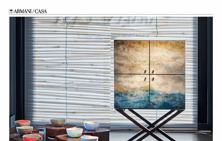 Luxusní interiér Armani Casa.