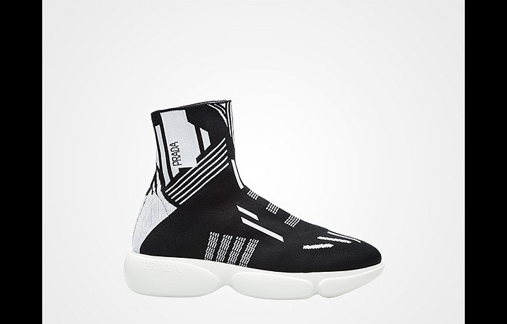 Ponožkové tenisky Prada. 