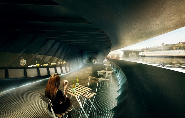 Lodní terminál, interiér