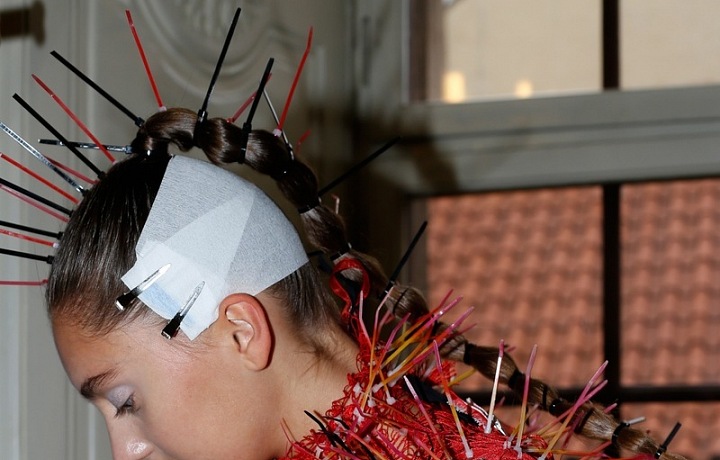 Netradiční účesy na MBPFW