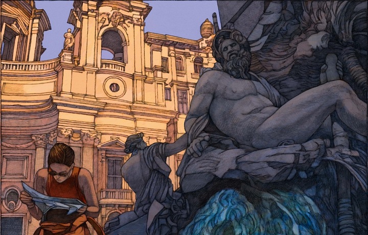 Kresby z nových knih.