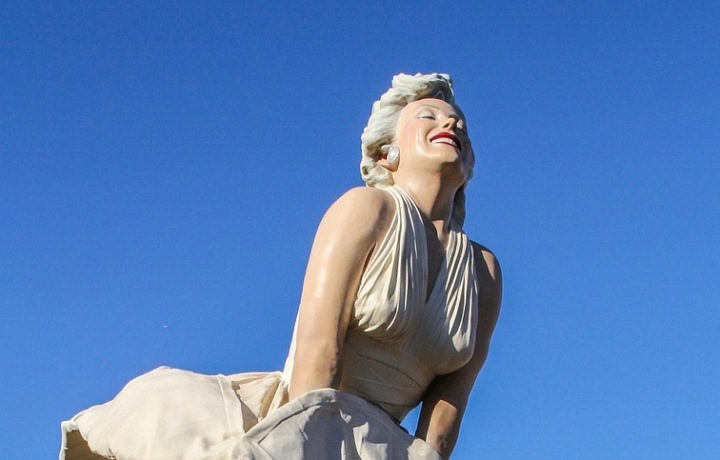 Socha Marylin Monroe v Palm Springs