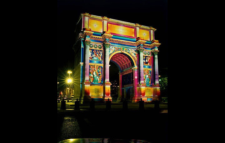 Porte d'Aix v Marseille.