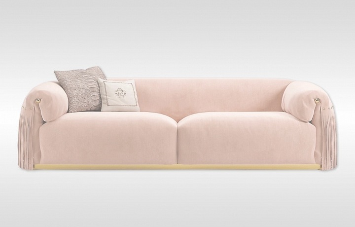 Roberto Cavalli růžová pohovka „Malawi"