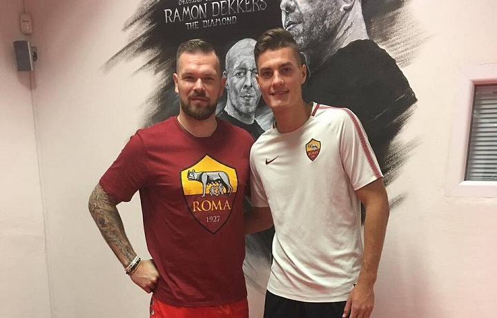 Michal Břetenář s fotbalistou Patrikem Schickem