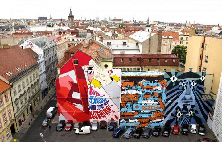 Mural na Národní třídě