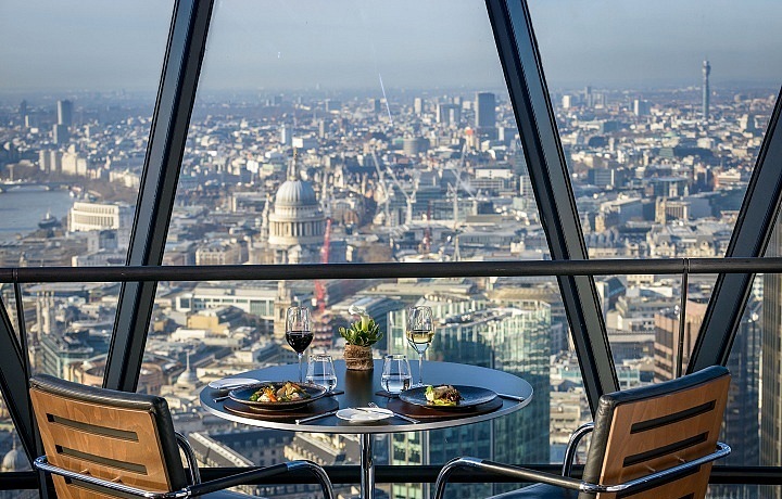 Luxusní výhled z restaurace