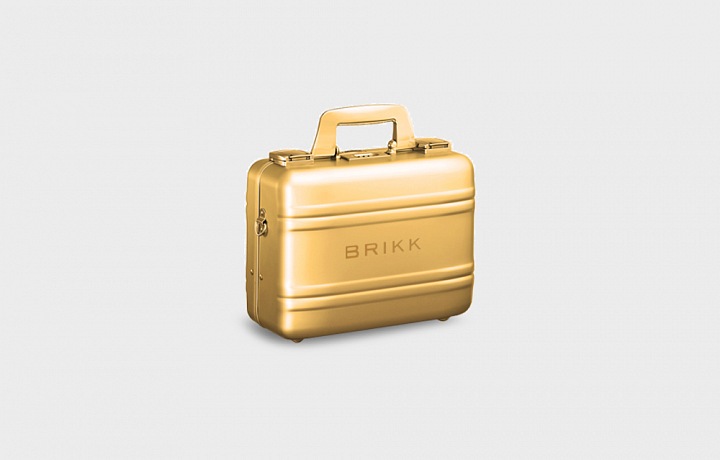 Zlaté provedení kufříku 