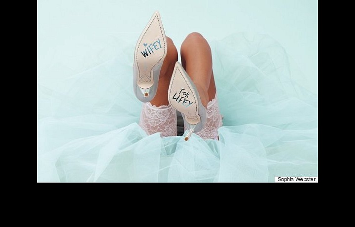 Luxusní a sladké svatební boty od Sophie. 