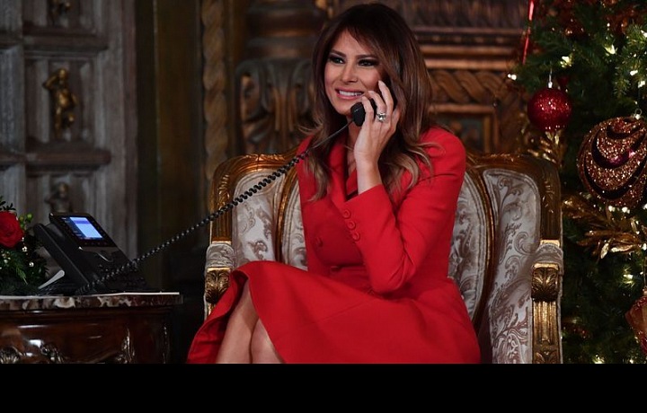 Melania je krásná žena. 