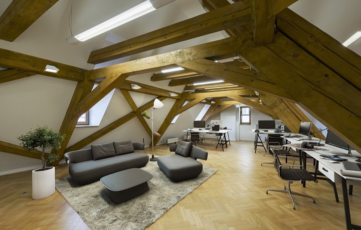 Office in Baroque building